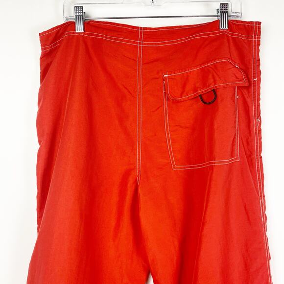 Jocko Vintage Nylon Cargo Tech Pants Y2K Orange Red Mens Size Large - Picture 8 of 10